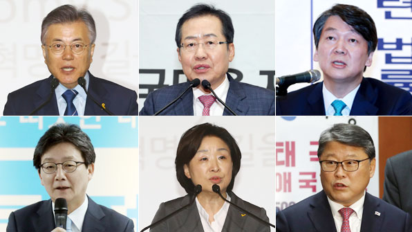 文·安, 정책 경쟁…洪·劉 보수층 결집