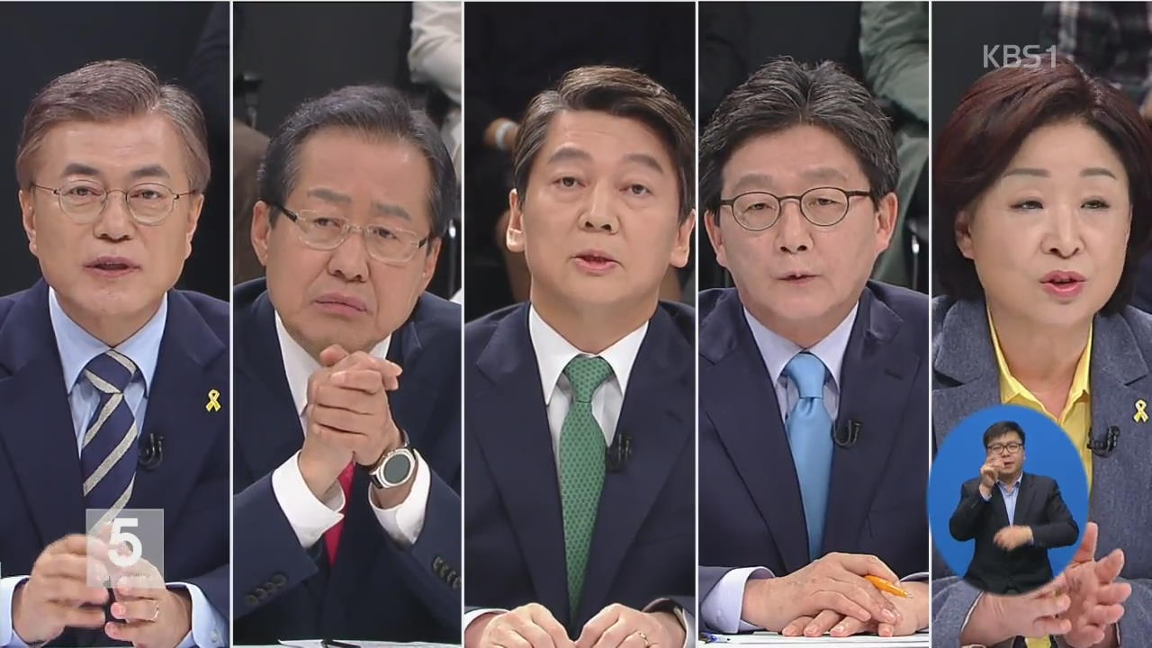 대선후보 5차 TV토론회…경제 공약 ‘날선 검증’