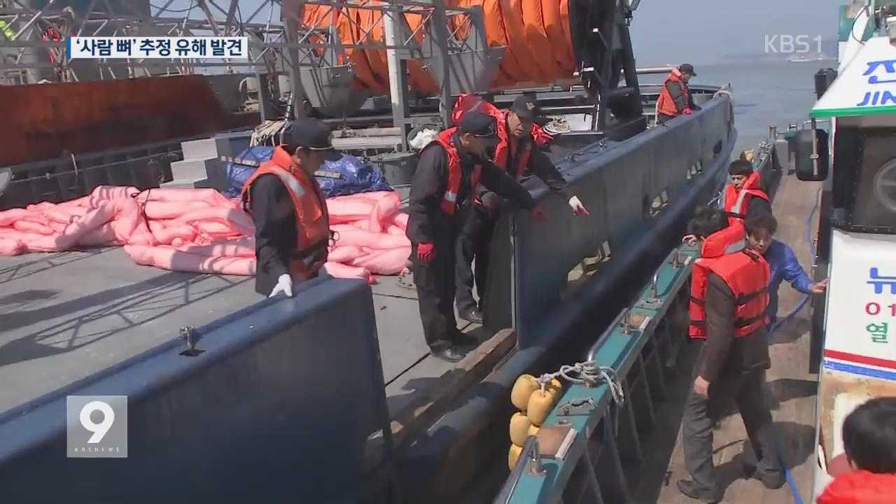 세월호 침몰 해역서 ‘사람 뼈’ 추정 유해 발견