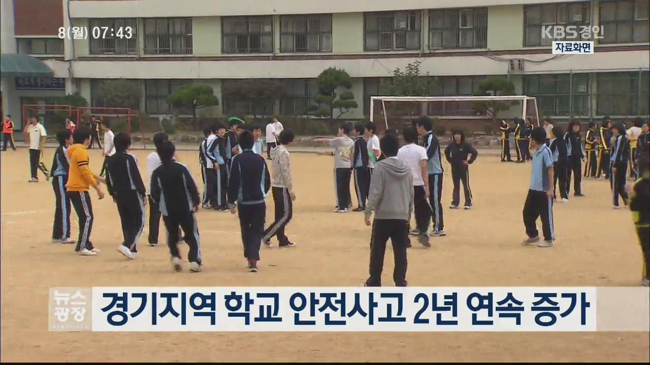 경기지역 학교 안전사고 2년 연속 증가