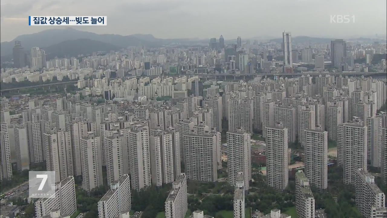 상반기 전국 아파트값 상승세…빚도 늘어