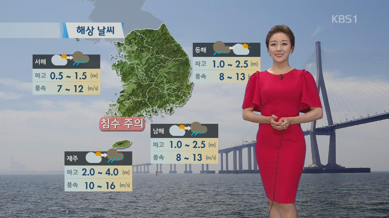 오늘 밤까지 경기·강원 소나기…내일 밤부터 제주 비