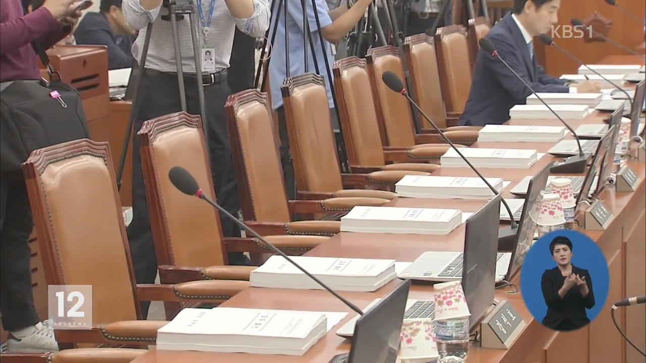 ‘김상조 후폭풍’ 인사 청문회 파행