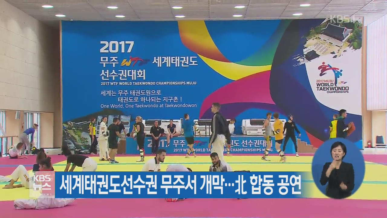 세계태권도선수권 무주서 개막…北 합동 공연