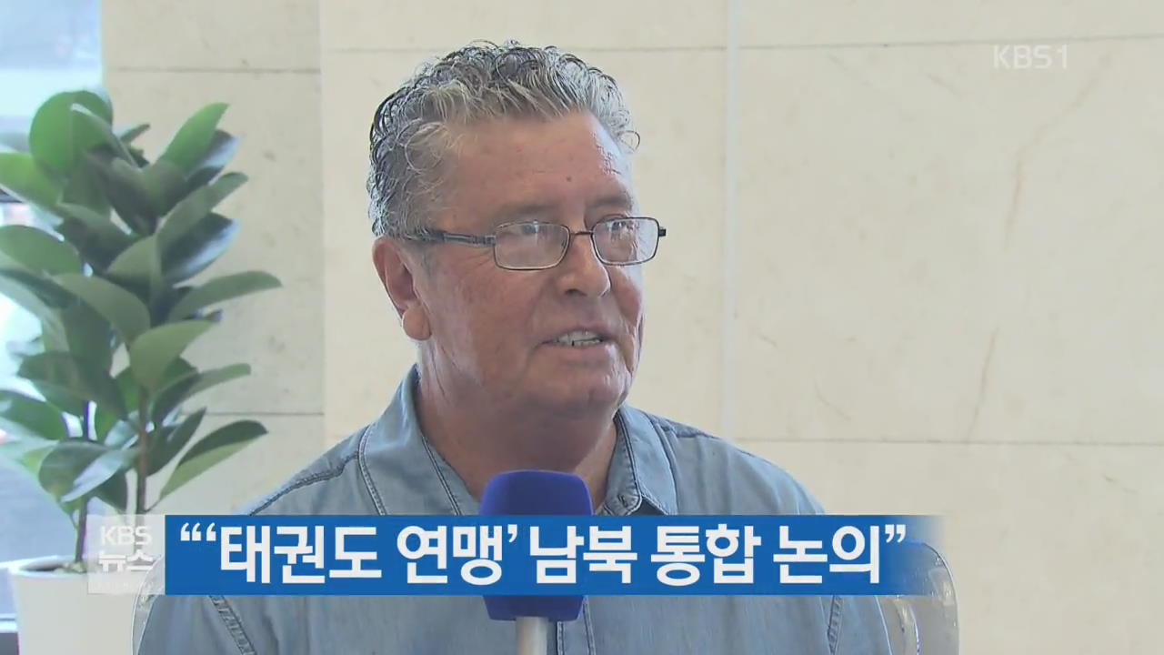 “‘태권도 연맹’ 남북 통합 논의”