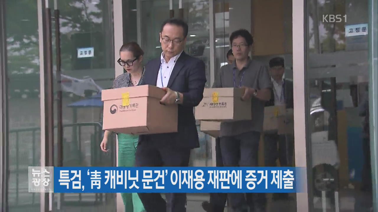 특검, ‘靑 캐비닛 문건” 이재용 재판에 증거 제출