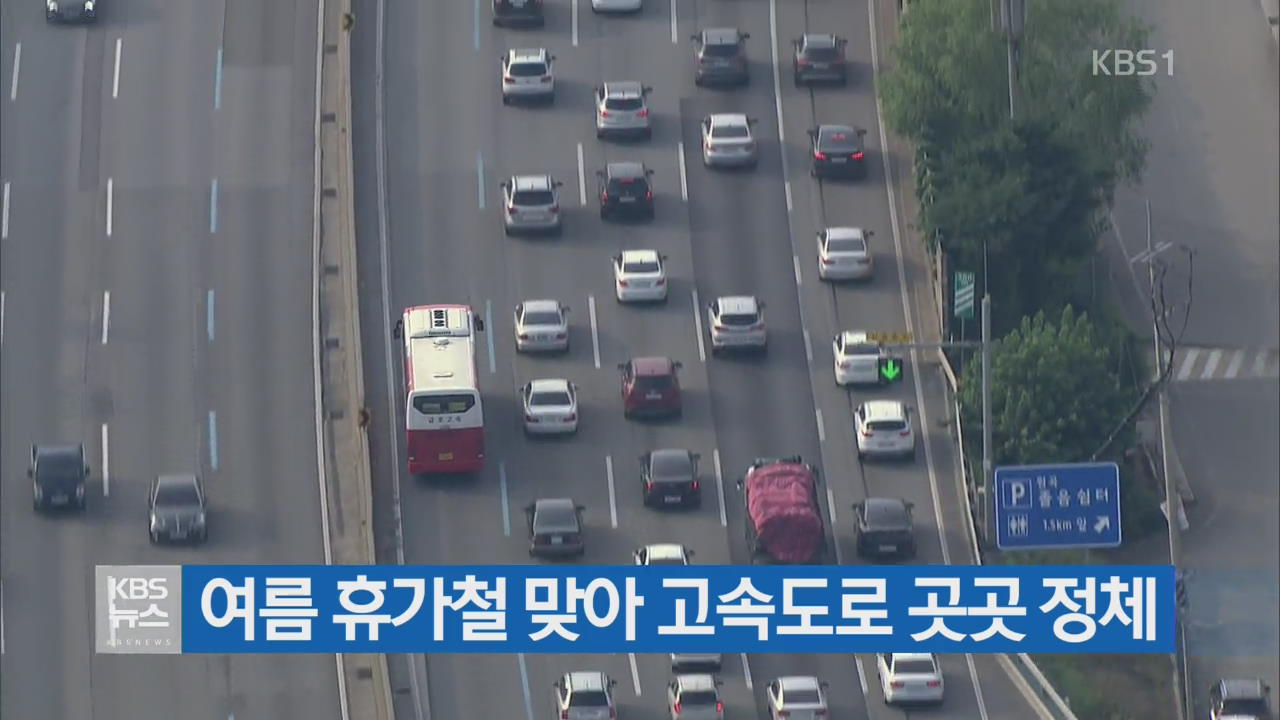 여름 휴가철 맞아 고속도로 곳곳 정체