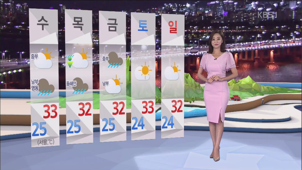 내일 남부·동해안 비, 제주와 남해안 최고 120mm 이상
