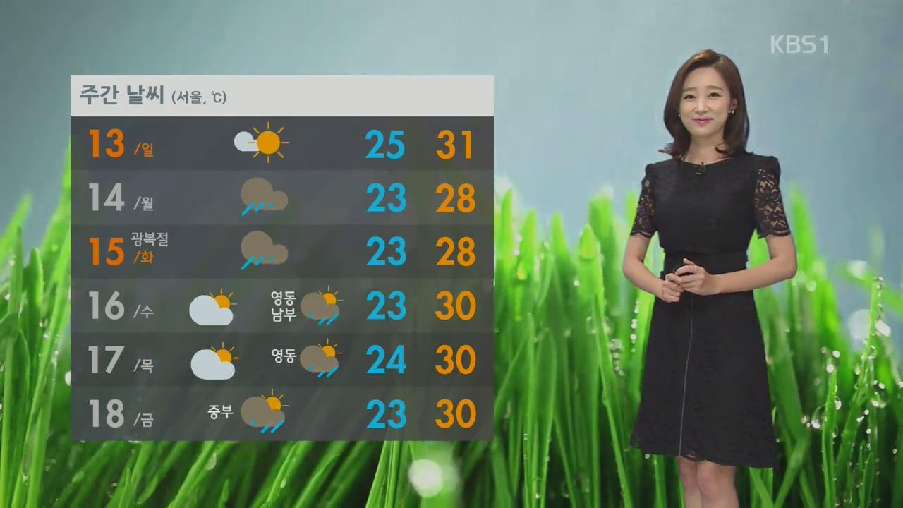 내일 수도권·강원 영서 다소 더워, 밤 제주 비