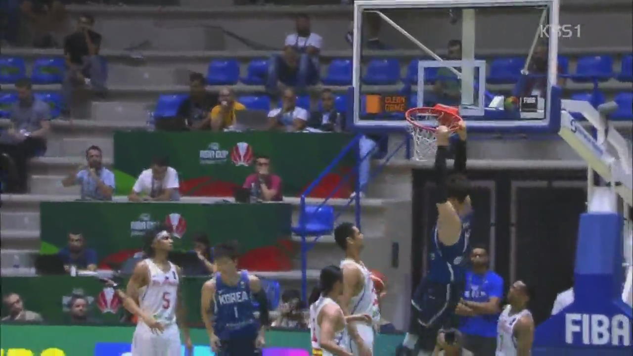 남자 농구, 화끈한 공격…필리핀에 32점 차 완승