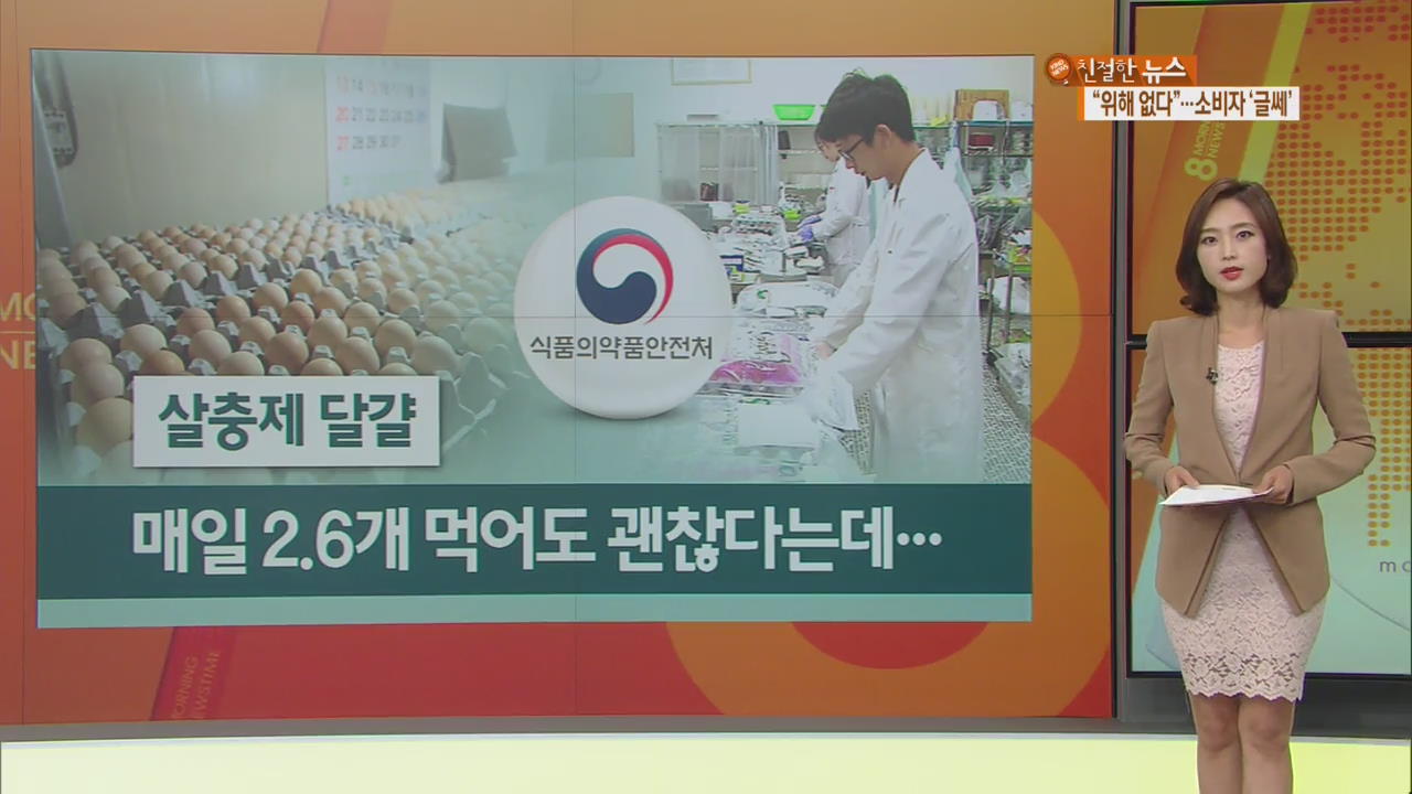 살충제 달걀, 괜찮나?