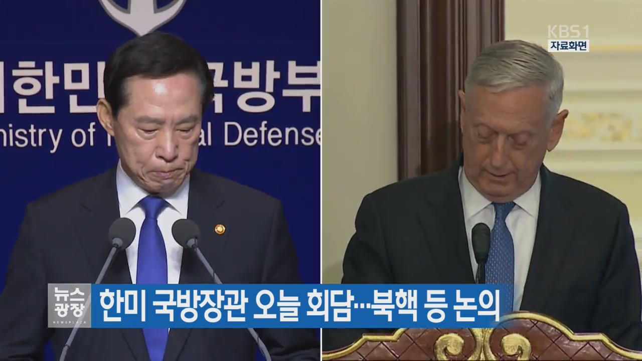 한미 국방장관 오늘 회담…북핵 등 논의