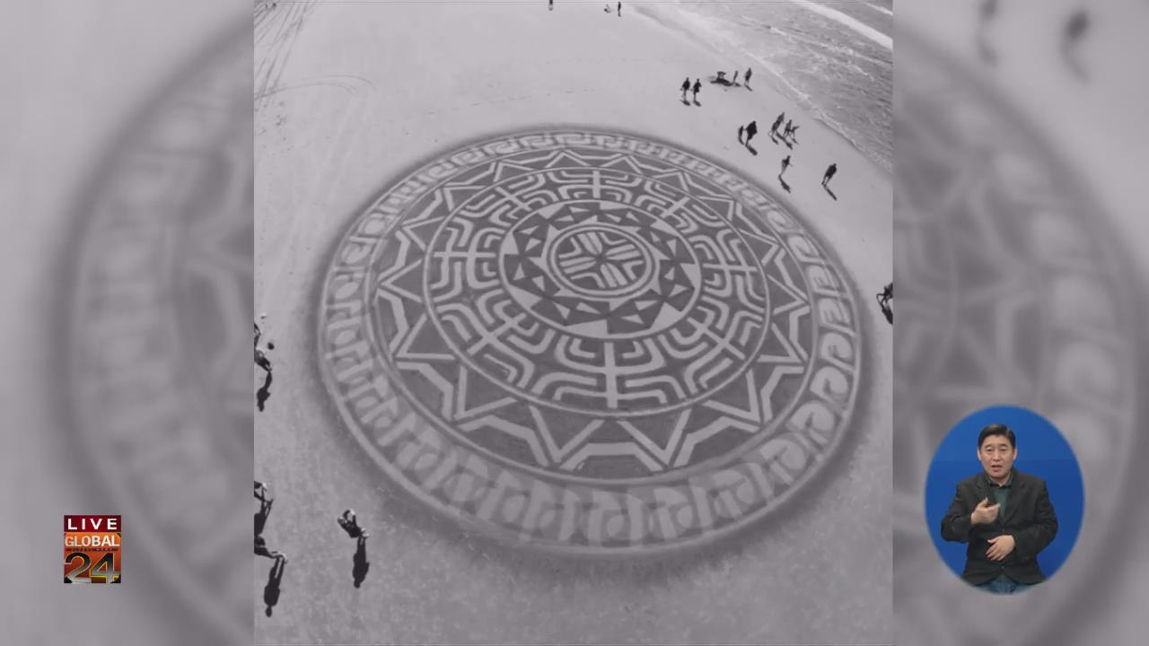 [글로벌24 브리핑] 해변 수놓은 환상적인 문양…누가 그렸나?