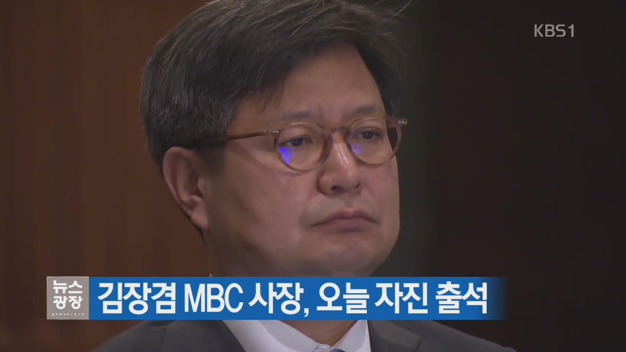 김장겸 MBC 사장, 오늘 자진 출석