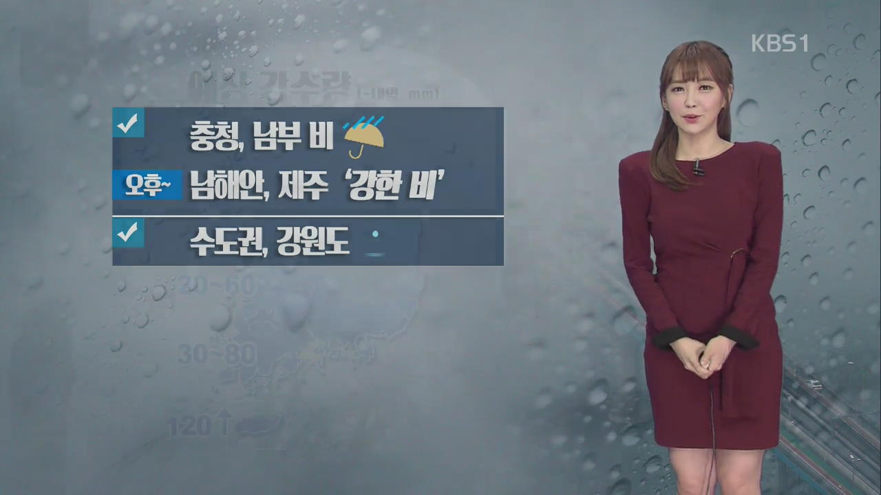 충청·남부 비…한낮에도 선선