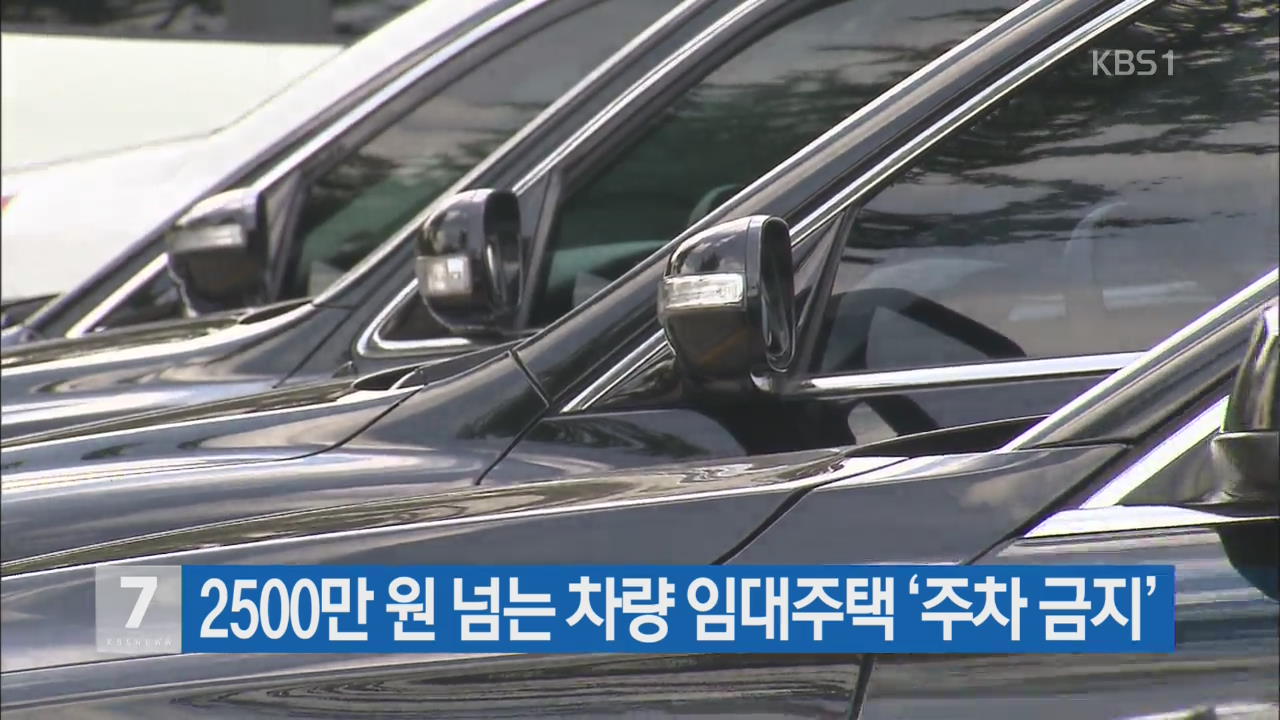 2500만 원 넘는 차량 임대주택 ‘주차 금지’