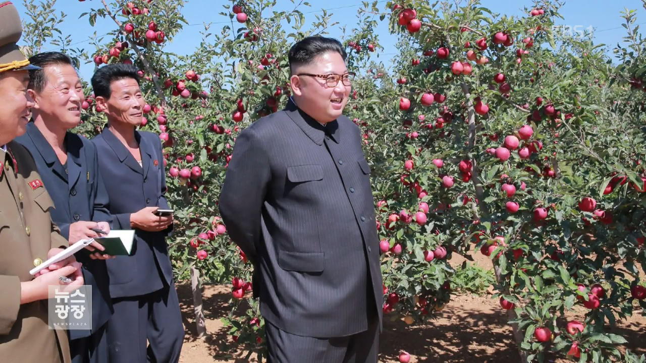 김정은, 미사일 현장 대신 과수농장 방문…의도는?