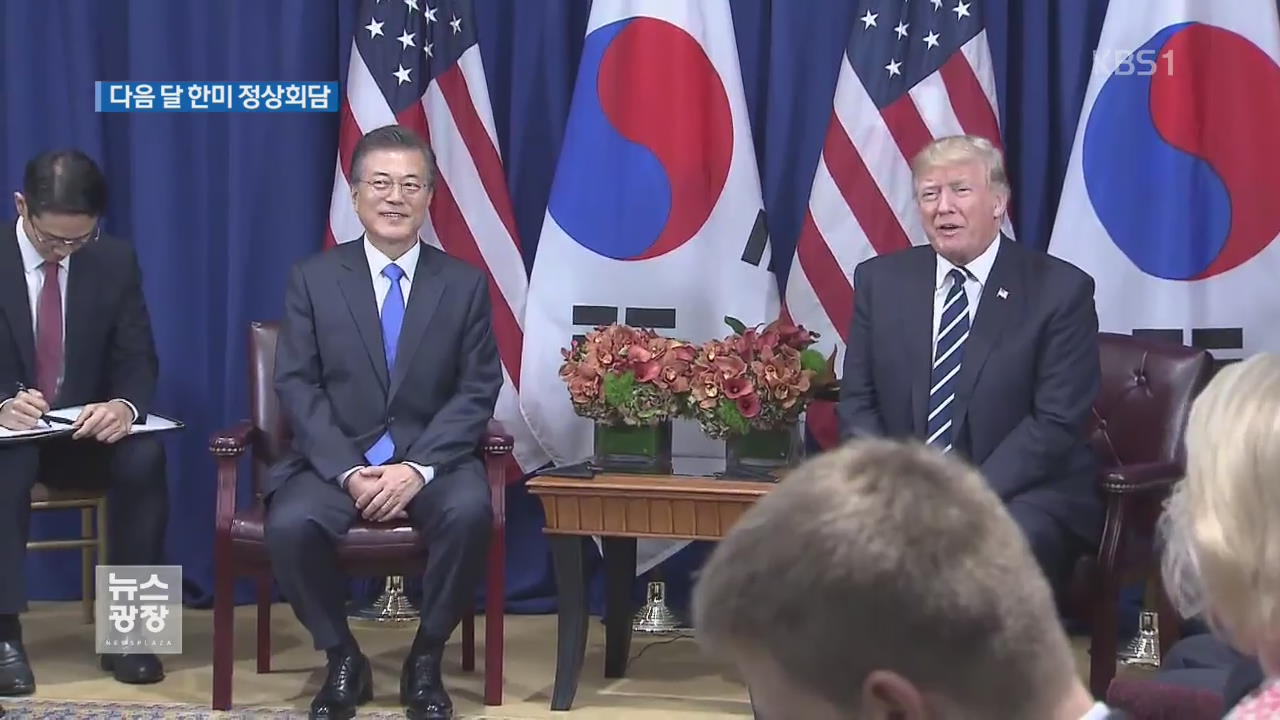 다음 달 한미 정상회담…북핵·FTA 등 논의