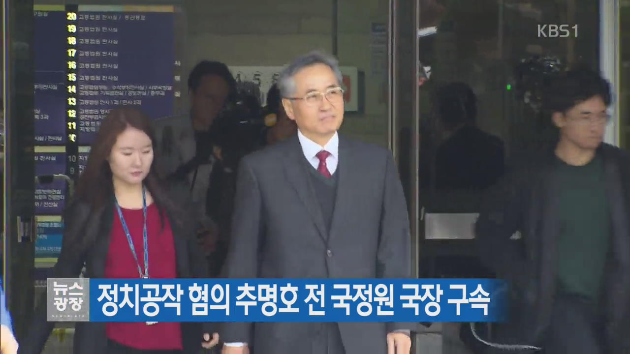 정치공작 혐의 추명호 전 국정원 국장 구속
