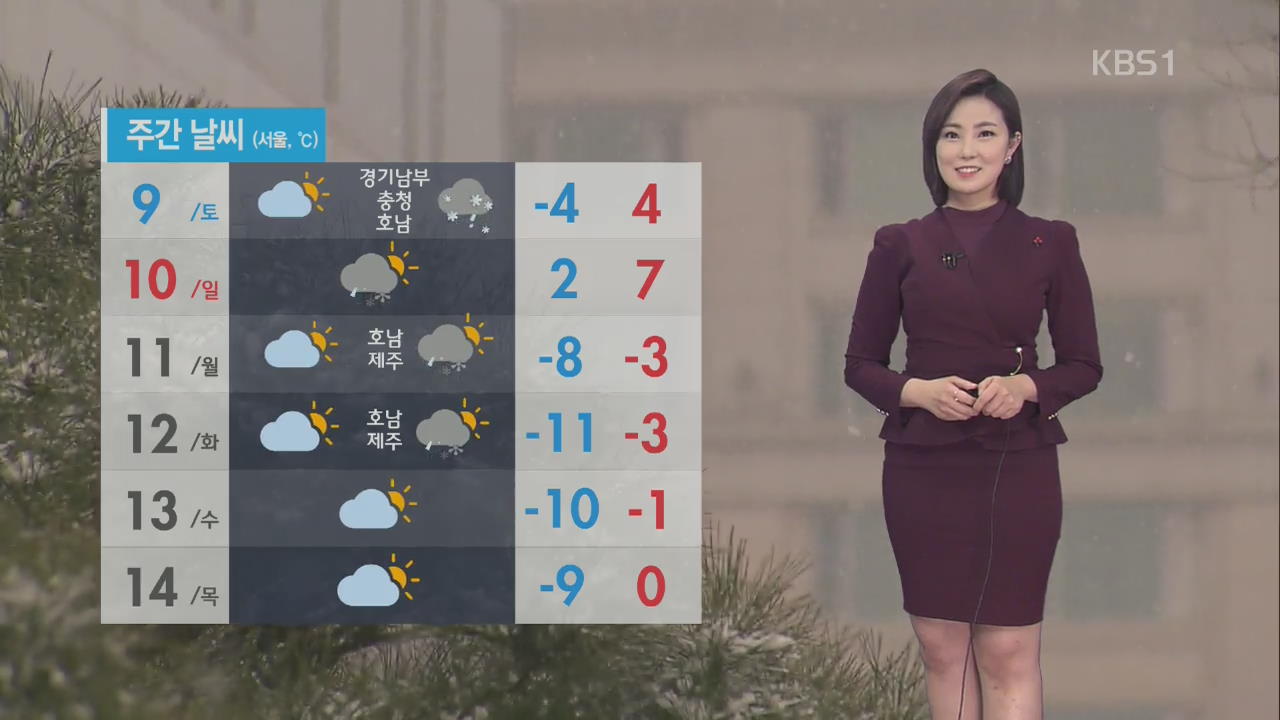 전국 매서운 추위…울릉도·독도 최고 10cm 눈