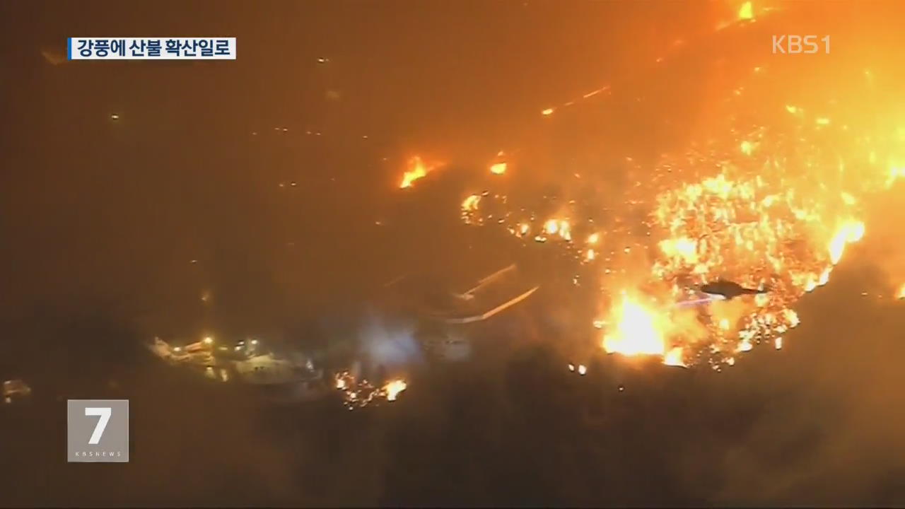 美 캘리포니아 산불, 강풍 타고 확산…서울 면적만큼 불타