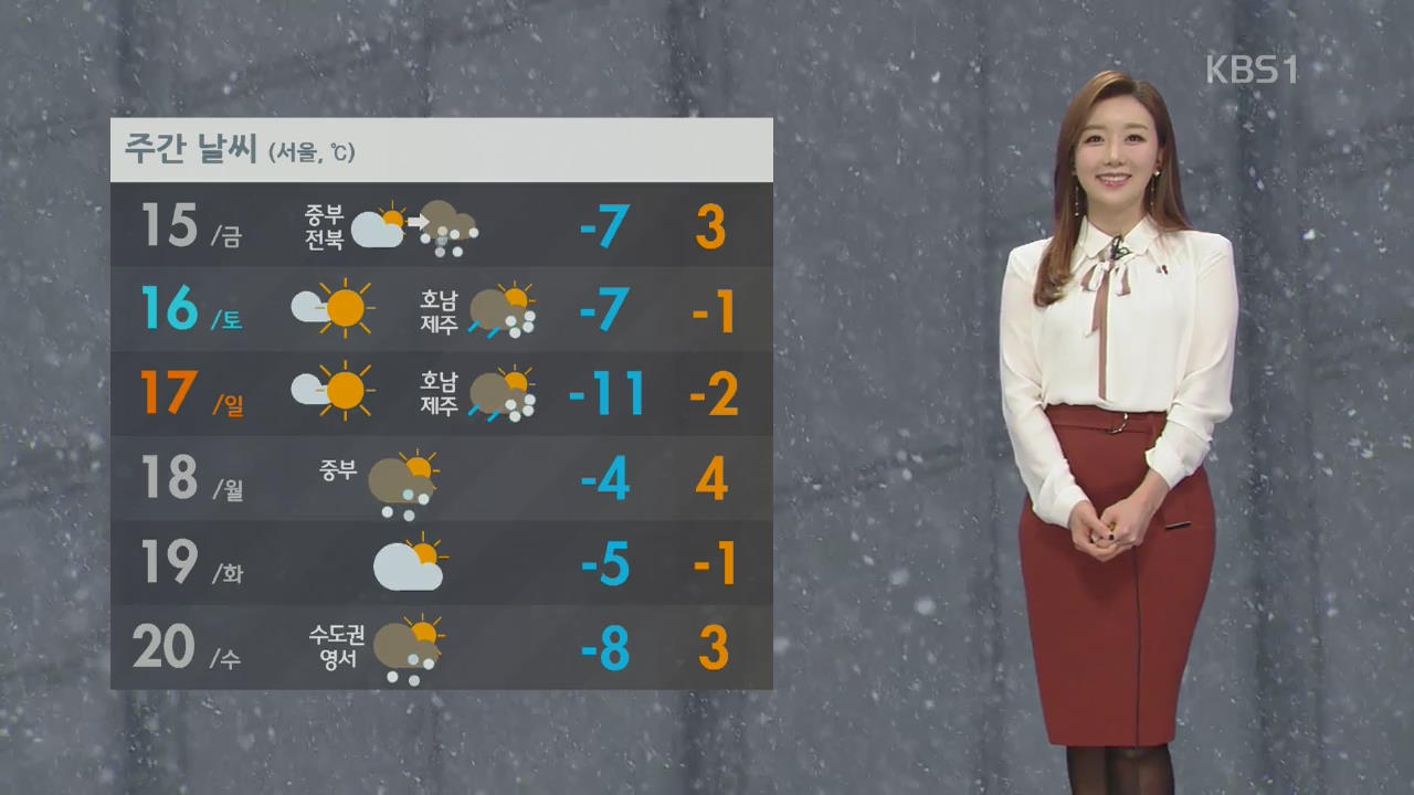 내일 낮부터 추위 잠시 주춤…밤부터 중부·전북 눈