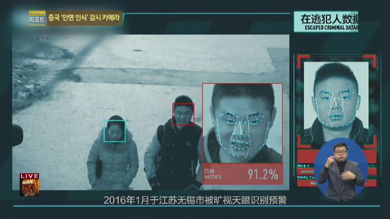 [글로벌24 리포트] 중국 대륙 감시하는 그물망 감시 카메라 ‘톈왕’