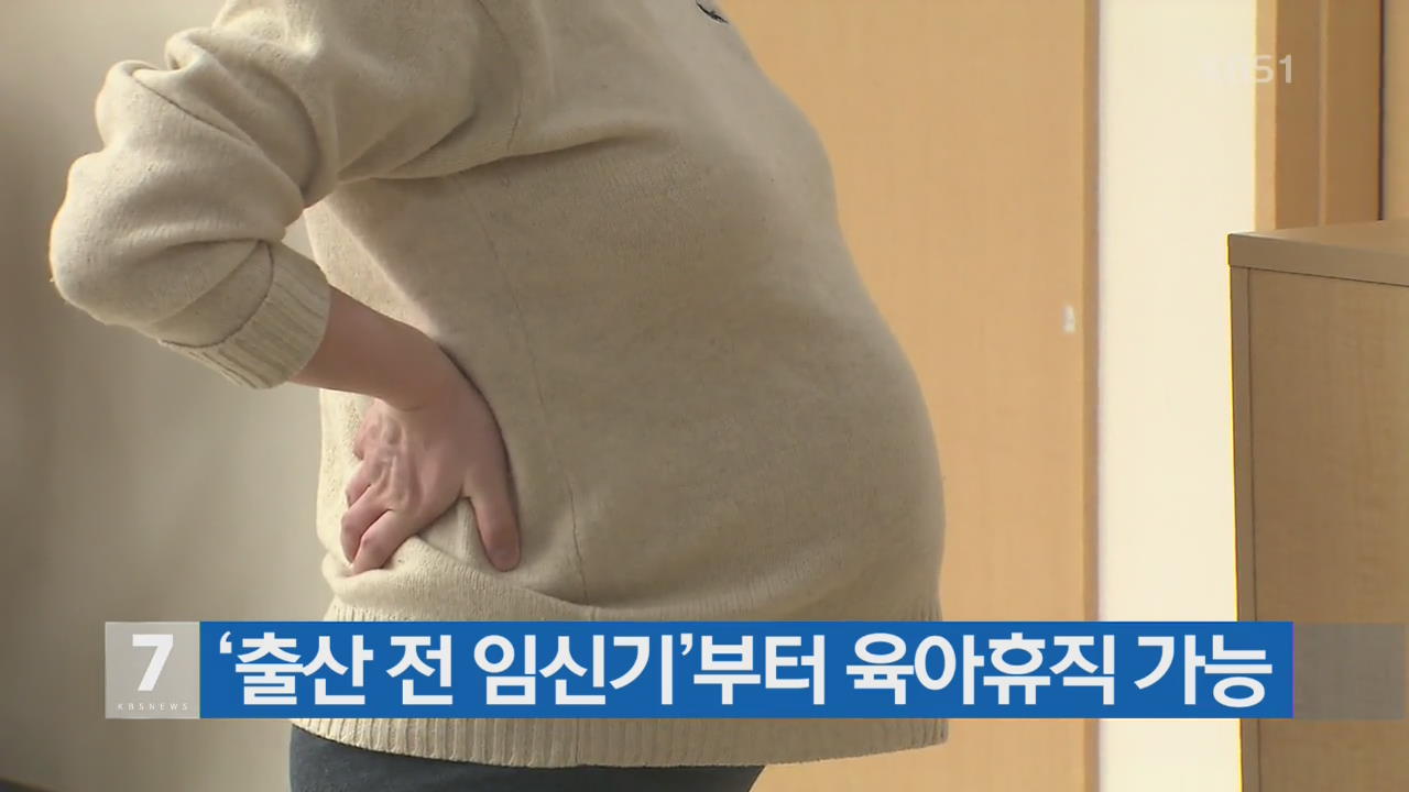 ‘출산 전 임신기’부터 육아휴직 가능