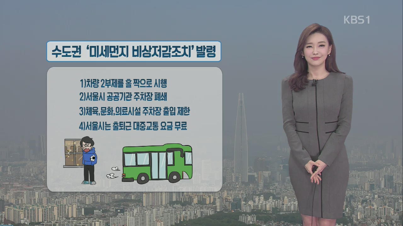 [날씨와 생활 정보] ‘미세먼지 비상저감조치’ 발령…서울시 대책은?