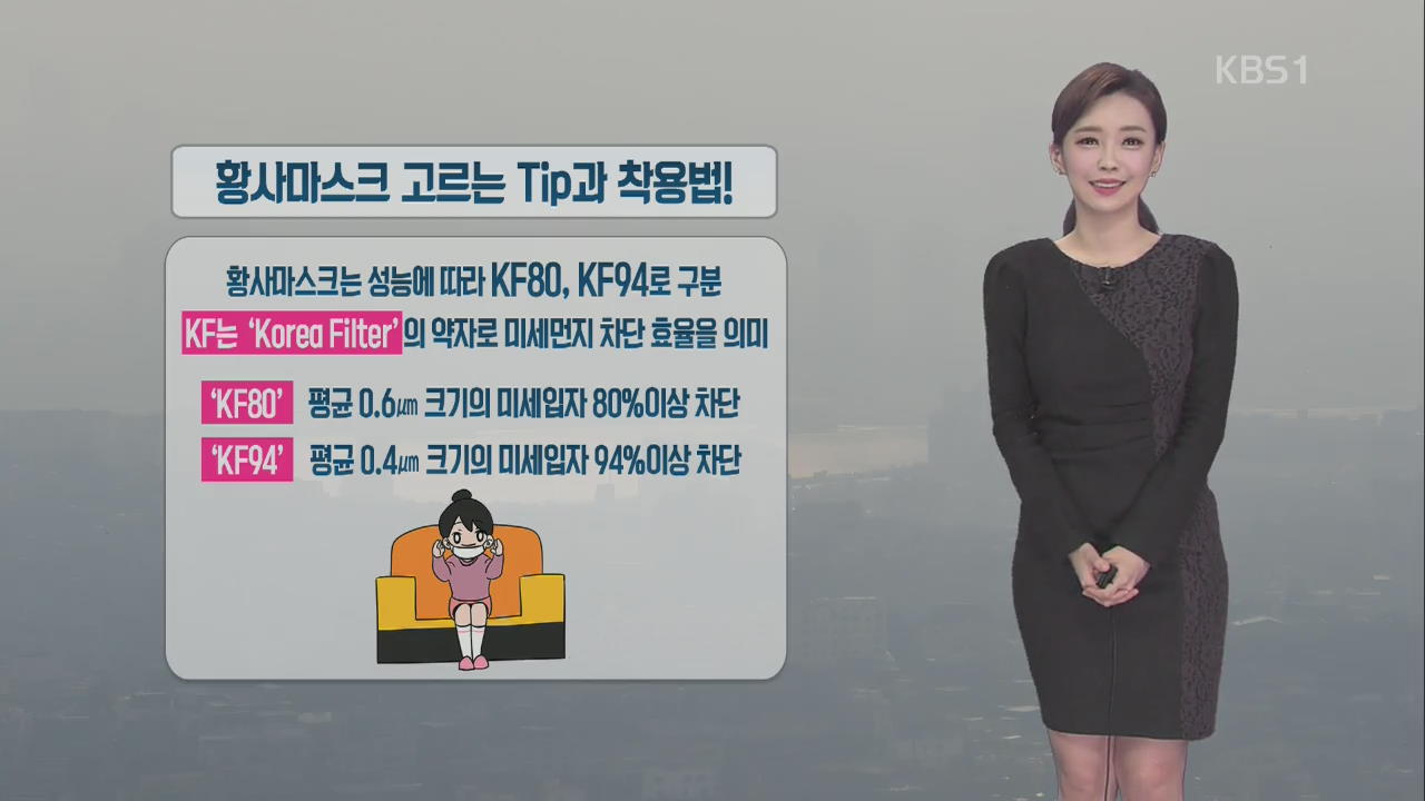 [날씨와 생활정보] 최악의 미세먼지…‘황사마스크’ 고르는 팁·착용법은?