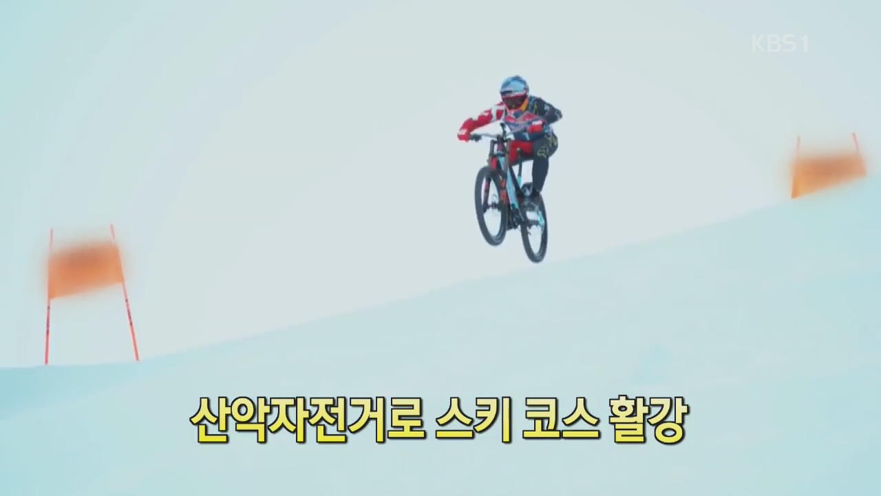 [디지털 광장] 산악자전거로 스키 코스 활강