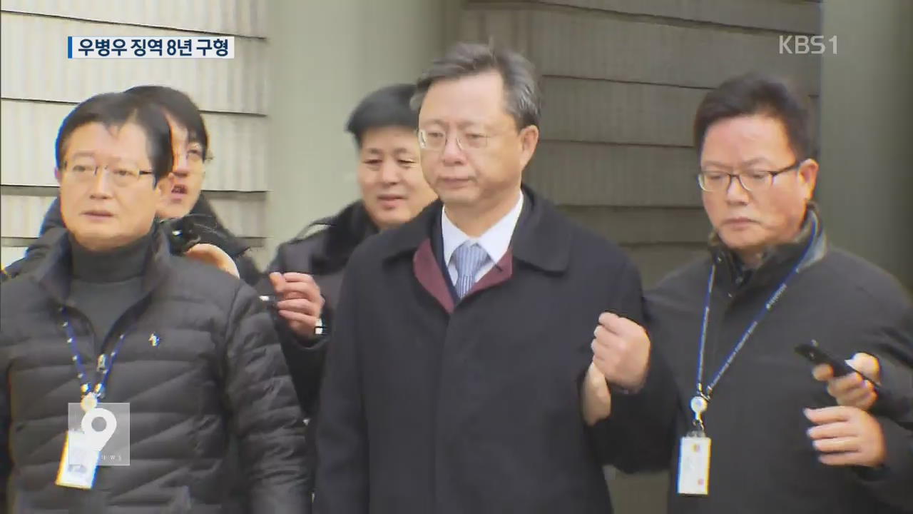 검찰, 우병우 ‘징역 8년’ 구형…“표적수사·정치보복” 반발