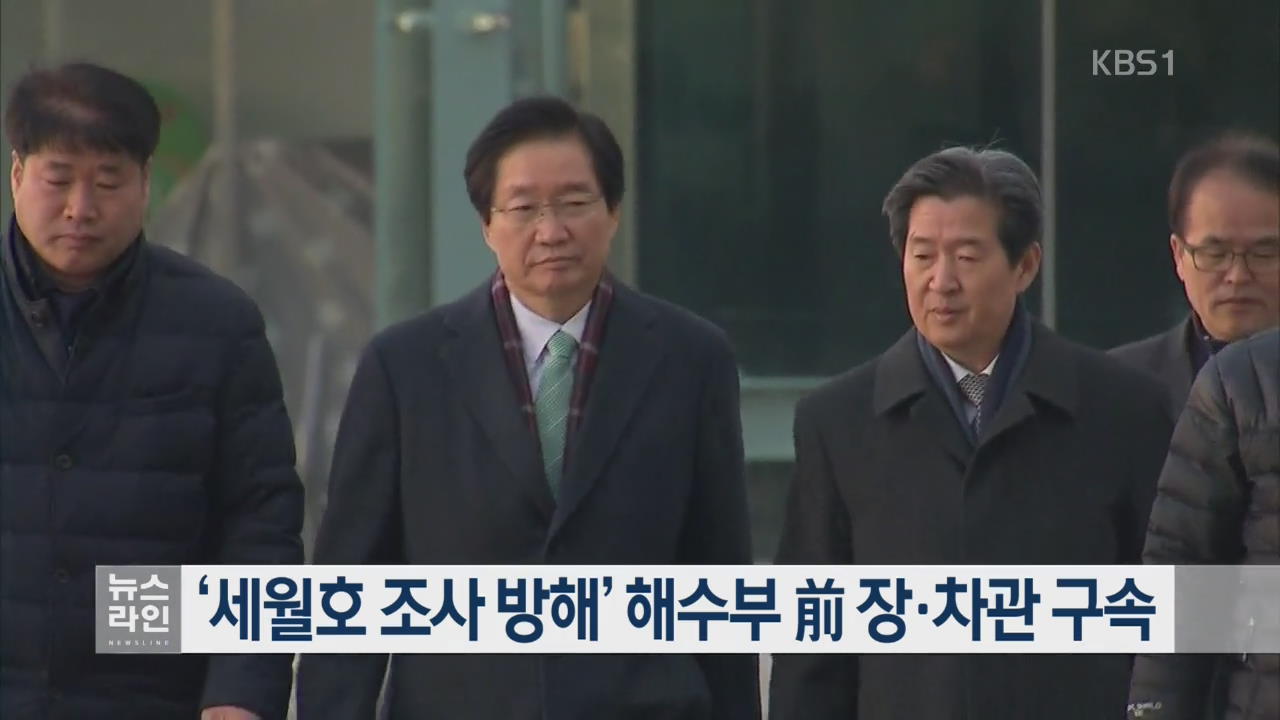 ‘세월호 조사 방해’ 해수부 前 장·차관 구속