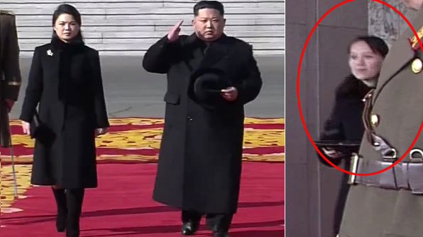 김정은·리설주·김여정 총출동…열병식 규모·시간 줄었다