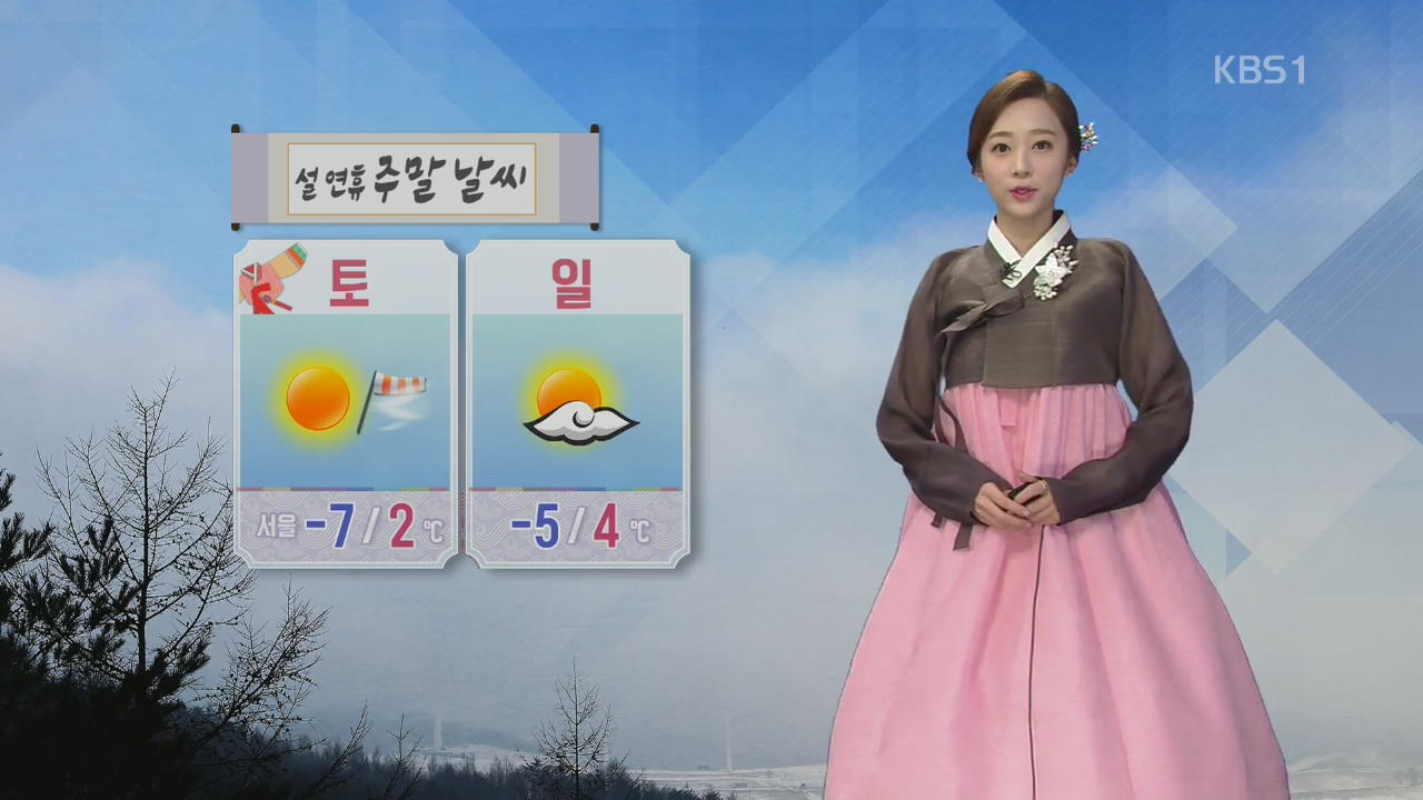 주말에도 맑은 하늘…내일 아침 서울 -7도 ‘반짝 추위’