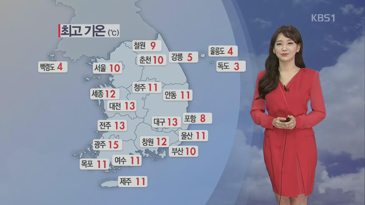 오늘 아침 서울 -1도 ‘쌀쌀’, 한낮 온화…미세먼지 ‘좋음’