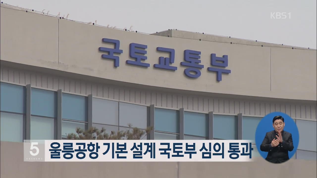 울릉공항 기본 설계 국토부 심의 통과