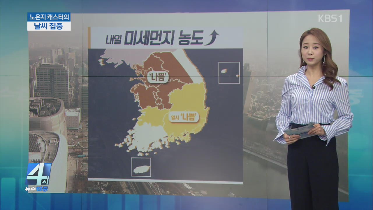 [날씨 집중] 내일 큰 일교차 ‘감기 조심’…미세먼지 ‘나쁨’