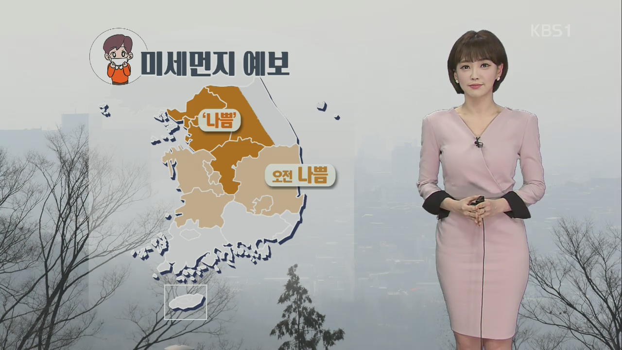 출근길, 짙은 안개·미세먼지 ‘나쁨’…일교차 커