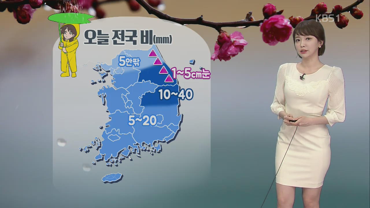 [날씨] 오늘 전국 비…바람 불며 기온 떨어져
