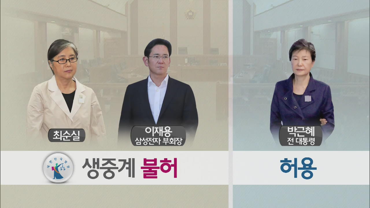 박근혜 1심 선고 생방송 중계…“국민 알 권리 우선 고려”