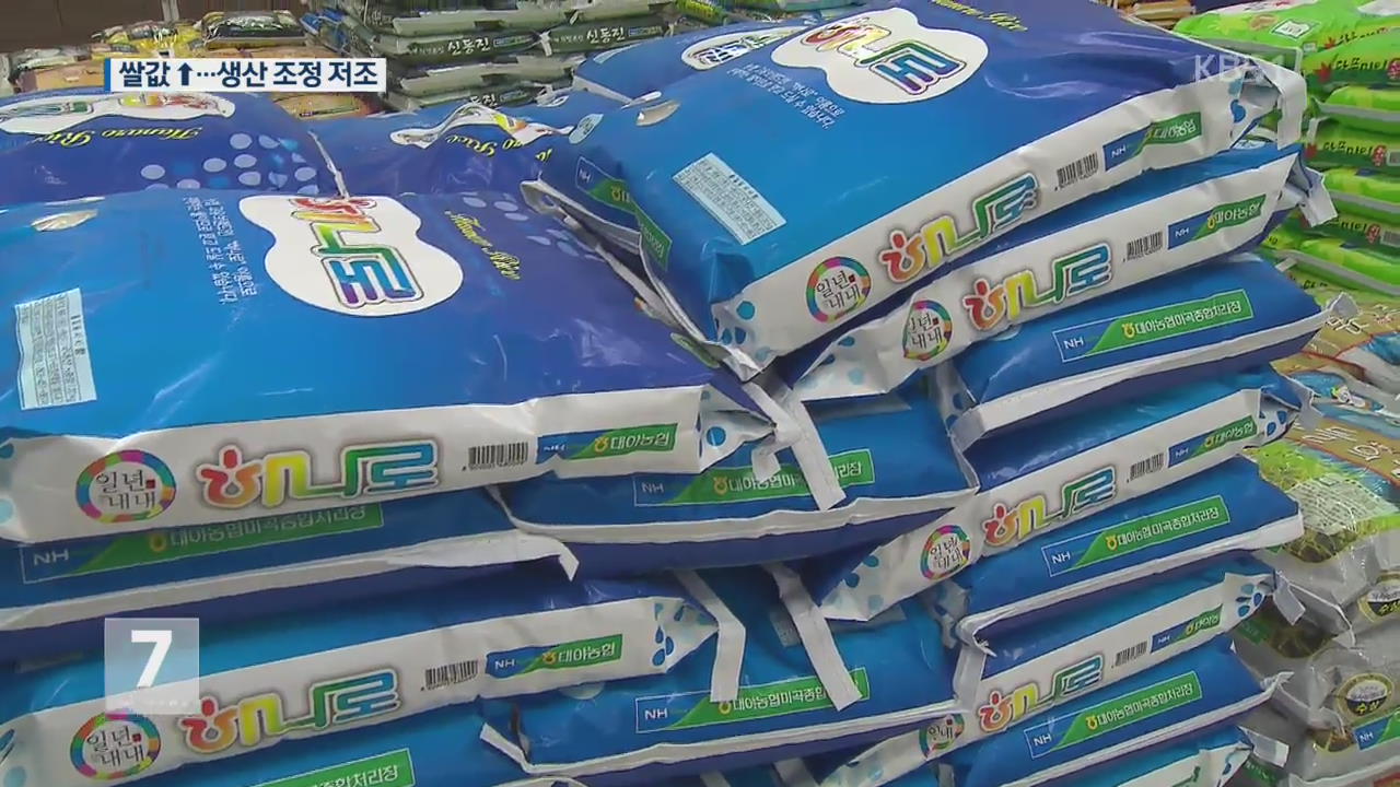 쌀값 오름세…정부 생산 조정 ‘차질’