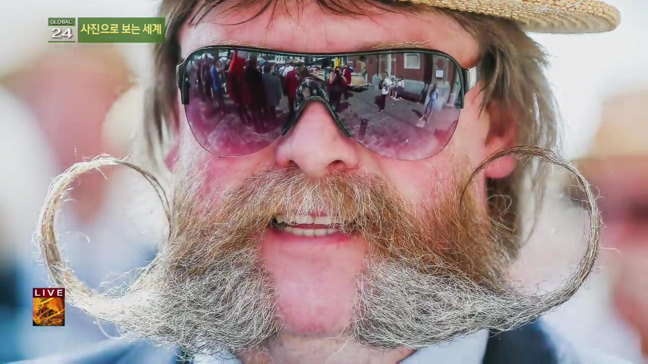 [글로벌24 사진] 가장 아름다운 콧수염 대회 외