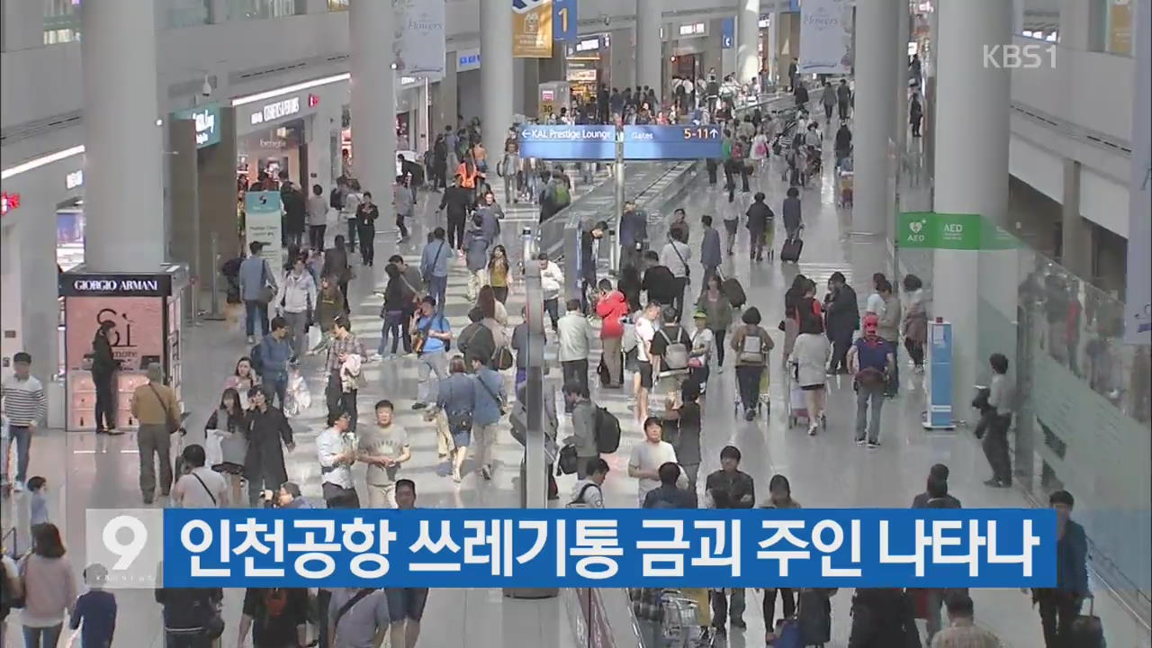 [간추린 단신] 인천공항 쓰레기통 금괴 주인 나타나 외