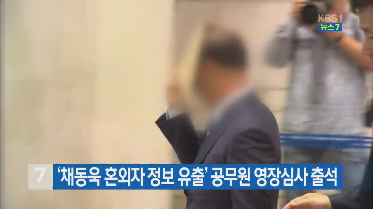 ‘채동욱 혼외자 정보 유출’ 공무원 영장심사 출석