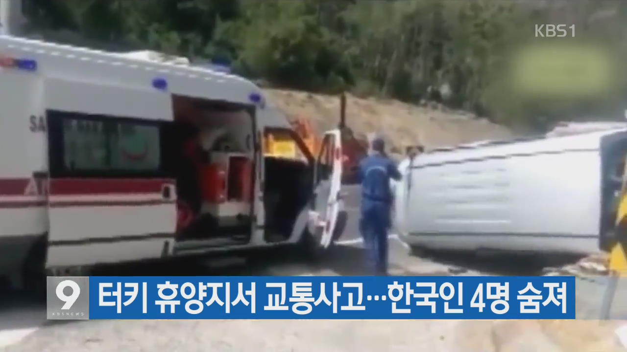 [간추린 단신] 터키 휴양지서 교통사고…한국인 4명 숨져 외