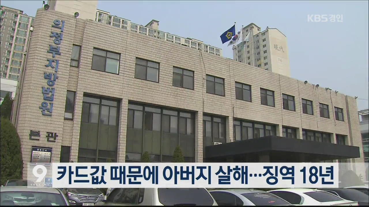 카드값 때문에 아버지 살해…징역 18년