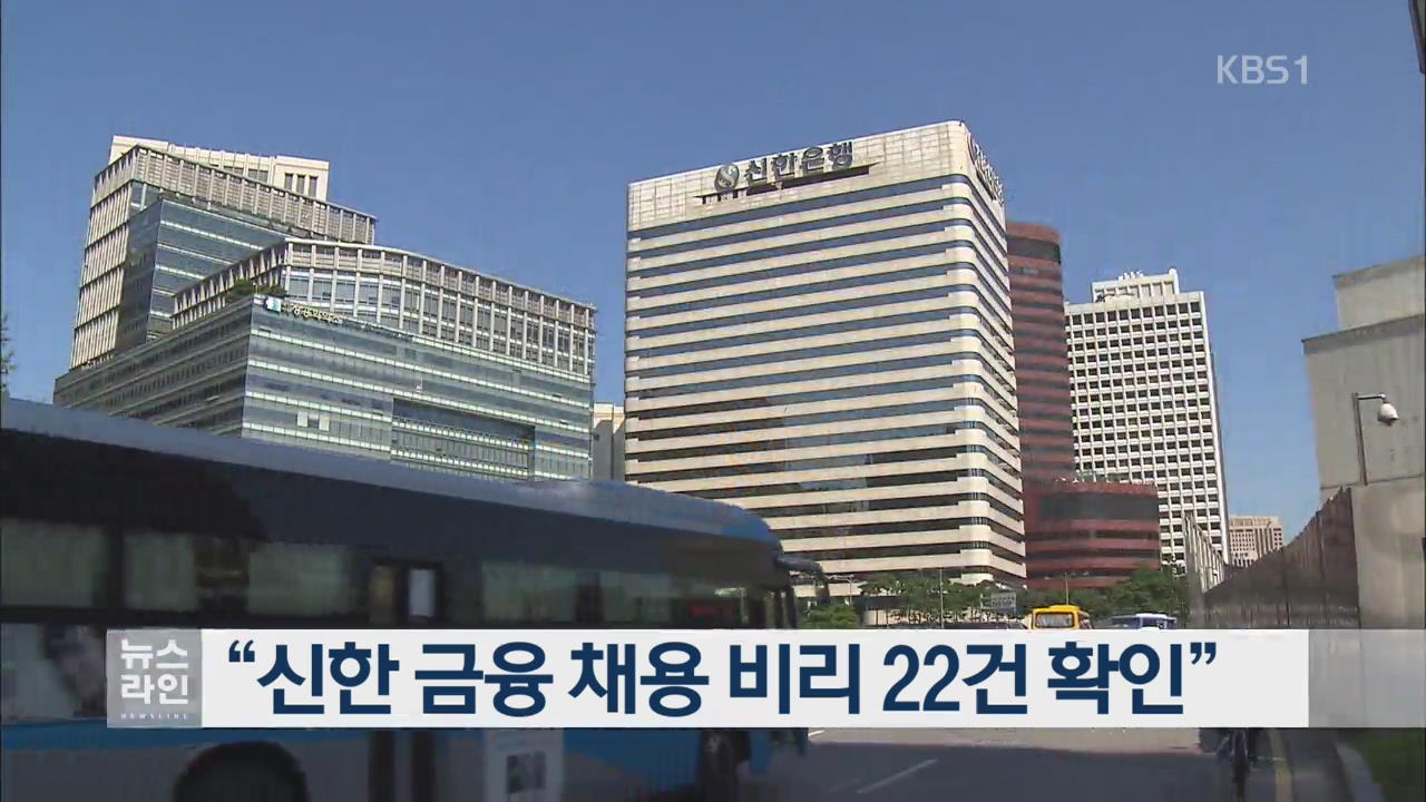 “신한 금융 채용비리 22건 확인”