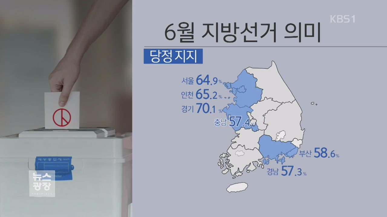 [지방선거 여론조사②] 경남·부산·충남도 ‘민주당’ 우세