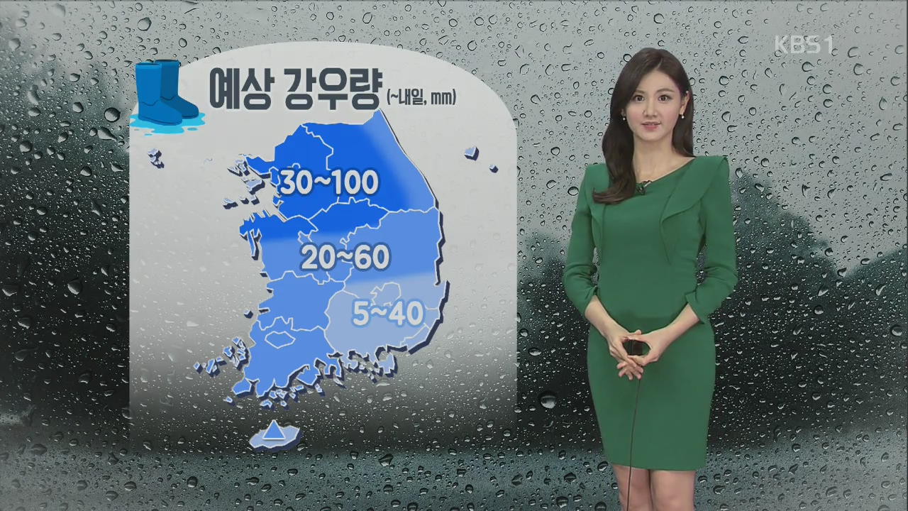 [날씨] 수도권·영서 호우특보…최고 100mm 이상 강한 비